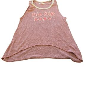 Pink sugar hip hip ros’e tank top